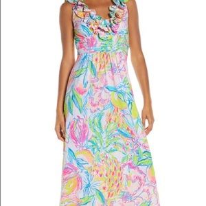 Lilly Pulitzer Leena Ruffle Maxi Dress